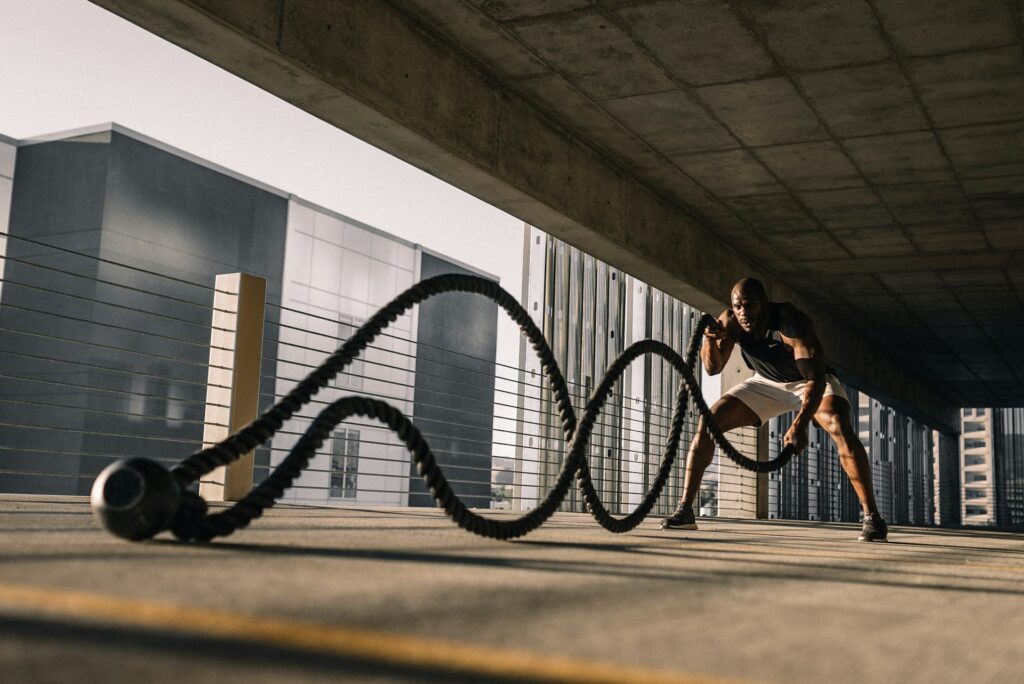 secret habits: exercising with ropes 