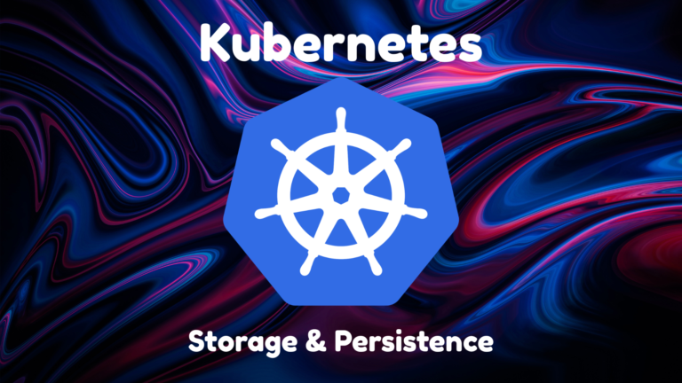 Kubernetes persistent storage architecture showing PersistentVolume, PersistentVolumeClaim, and a pod mounting the volume in a Minikube cluster